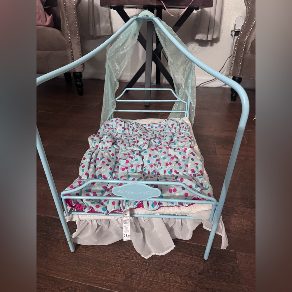 American Girl Doll Canopy Bed Retired